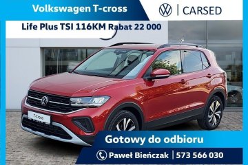 T-Cross 1.0 TSI Life Plus/ App connct/ Tempomat / Martwe pole / Kamera
