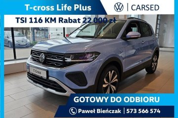 T-Cross 1.0 TSI Life Plus/ App connct/ Tempomat / Martwe pole / Kamera