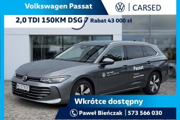 Business Plus 2,0 TDI 150 KMDSG/Masaż i wentylacja foteli/Rabat 43 000