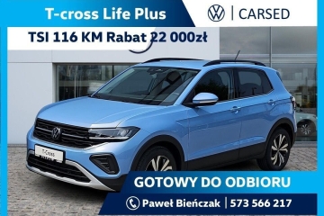 T-Cross 1.0 TSI Life Plus/ App connct/ Tempomat / Martwe pole / Kamera